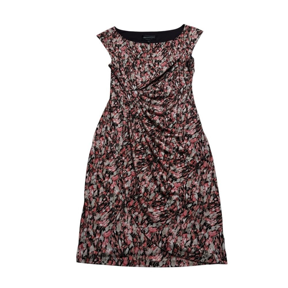 Connected Apparel Sleeveless Ruched Stretch Dress Sz 8